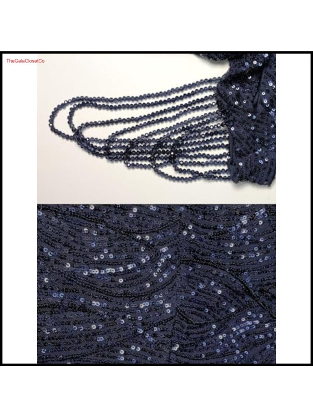 Sequin One Shoulder Maxi Dress Beaded Mermaid Formal Gown Wedding Guest - Picture 5 of 5